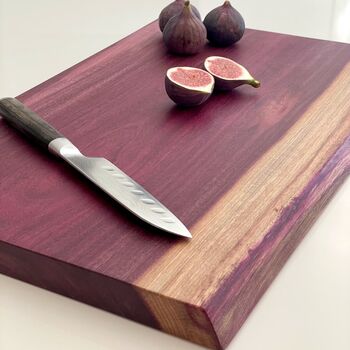 Purple Heart Live Edge Chopping Board, 4 of 4
