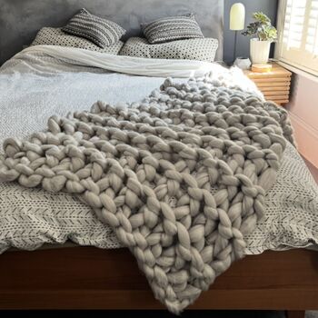 Textured Blanket Arm Knit Kit, 3 of 5