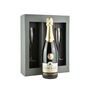 Valentine:Crémant D'alsace Gift Set With Two Flute Glasses, thumbnail 2 of 2