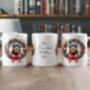 Personalised Rottweiler Christmas Wreath Dog Mug, thumbnail 2 of 2