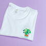 House Plant Embroidered T Shirt, thumbnail 4 of 5