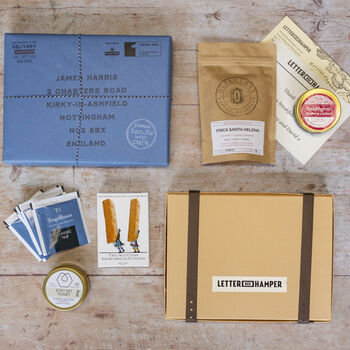 Personalised Luxury Breakfast Letter Box Hamper, 2 of 9