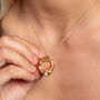 Real Opal And Gold Vermeil Plated Eternity Necklace, thumbnail 1 of 11