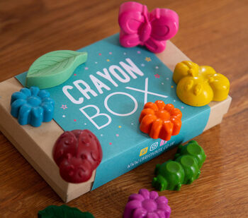 Set Of Nine Gift Boxed Minibeast Shaped Wax Crayons, 2 of 7