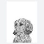 Dachshund Dog Portrait Print, thumbnail 2 of 3