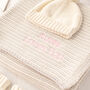 Luxury Cream Welcome Baby Knitted Essentials And Toy Gift Set, thumbnail 9 of 12