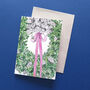 Christmas Ribbon Wreath Card, thumbnail 1 of 4