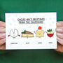 Personalised Cheese Family Christmas Cards, thumbnail 1 of 5