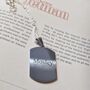 Personalised Silver ID Tag Necklace, thumbnail 1 of 3