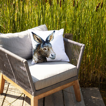 Inky Donkey Outdoor Cushion For Garden Furniture, 4 of 8