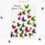 Mother's Day Flutter Of Multicoloured Butterflies Card, thumbnail 1 of 12