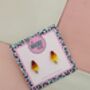 Rocket Ice Lolly Glitter Resin Studs / Holiday Jewellery / Colourful Resin Accessories / Gift For Her, thumbnail 5 of 5