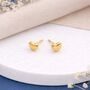 Solid 9ct Gold Micro Heart Stud Earrings – 4mm, thumbnail 6 of 7
