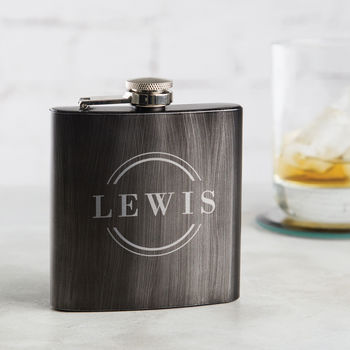 Personalised Name Hip Flask For Men, 2 of 3