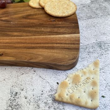 Custom Couples Name Resin Wood Cheese Board, Date | Anniversary, Wedding Gift, 4 of 6