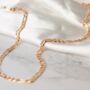 Rose Gold Figaro Chain Necklace, thumbnail 1 of 5