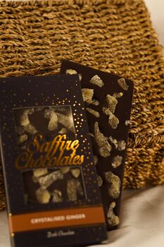 Big Dark Chocolate Bar Handmade By Saffire Chocolates, 5 of 5