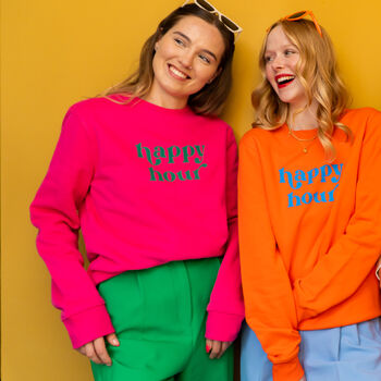 Personalised 'Happy Hour' Sweatshirt, 2 of 12