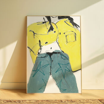 Star Illustrated Fashion Print, 2 of 6