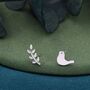 Mismatched Peace Dove Bird Olive Branch Stud Earrings, thumbnail 5 of 9