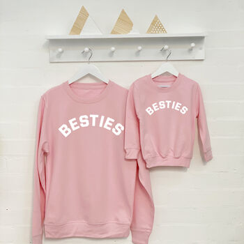 Besties Mother And Child Sweatshirt Set, 2 of 6