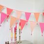 Pink Party Cotton Bunting, thumbnail 1 of 4