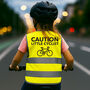 Personalised Text Kids’ Cycling Hi Vis Safety Reflective Vest, thumbnail 2 of 4