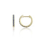 Dovehouse Gold Plated And Cubic Zirconia Hoop Earrings, thumbnail 5 of 11
