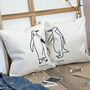 Penguins In Love Set Of Two Cushions, thumbnail 2 of 3