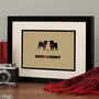 Personalised Pug Print For One Or Two Dogs, thumbnail 10 of 12