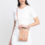 Silk Zipped Crossbody Bag Crosshatch, thumbnail 7 of 12