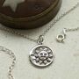 Sterling Silver Sun And Moon Necklace, thumbnail 1 of 5
