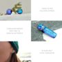 Blue Green Colour Changing Glass Necklace, thumbnail 9 of 12