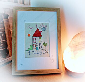 Personalised New Home Embroidery Picture, 2 of 2