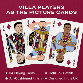 Aston Villa Playing Cards | Gift For Football Fans, 2 of 12