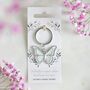 Butterflies Appear Keyring, thumbnail 1 of 2