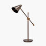 Antique Bronze And Brass Adjustable Task Table Lamp, thumbnail 3 of 10