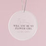 Personalised 'Will You Be My Maid of Honor / Bridesmaid / Flower Girl?' Card With Keepsake, thumbnail 10 of 12