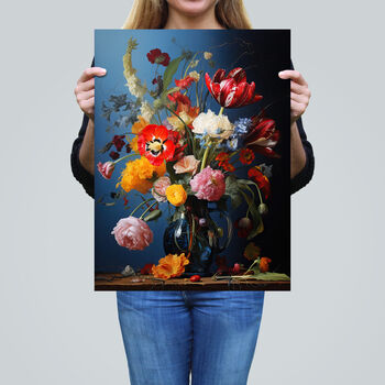 Bursting With Beauty Floral Bouquet Wall Art Print, 2 of 6