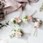 Pink And White Floral Hair Pins, thumbnail 3 of 3