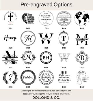 Personalised 4th Anniversary Silver Colour Desk Clock, 10 of 11