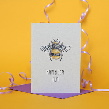 Personalised Birthday Card With A Bee Theme, 2 of 2