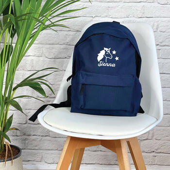 Kid's Personalised Unicorn School Rucksack, 5 of 6