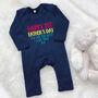 Multicoloured Happy 1st Fathers Day Kids Top / Babygrow, thumbnail 3 of 5