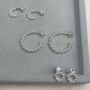 Sterling Silver Jewellery, Bead Ball Hoops Earrings, thumbnail 11 of 12