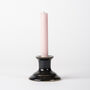 Handcrafted Ceramic Dark Green Taper Candle Stick, thumbnail 1 of 3