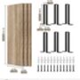 Set Of Three Wooden Wall Mounted Floating Shelves, thumbnail 7 of 7