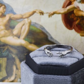 Sterling Silver Hand Ring, 3 of 12