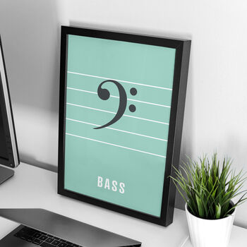 Bass Clef Print | Music Theory Poster, 2 of 10