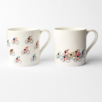 Present For Bike Lover, Bicycle Coffee Mugs Set, 2 of 10